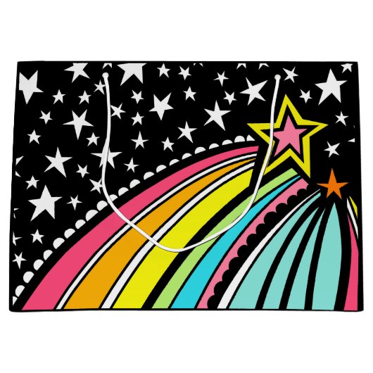 Shooting Star Comet Fireball Geschenktasche Große Geschenktüte (Vorderseite)