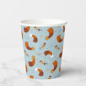 Shooting Star & Confetti Celebration Blue Pappbecher (Rückseite)