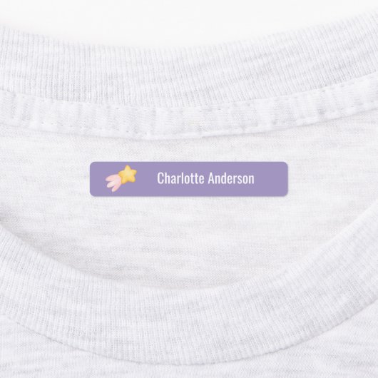 Shooting Star Custom Closing Name Etiketten (Befestigt)