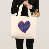 Shooting Star Heart Jumbo Stoffbeutel (Vorderseite (Produkt))