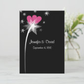 Shooting Star Hochzeit Einladung (Stehend Vorderseite)