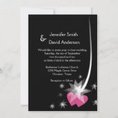 Shooting Star Hochzeit Einladung (Rückseite)