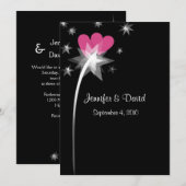 Shooting Star Hochzeit Einladung (Vorne/Hinten)