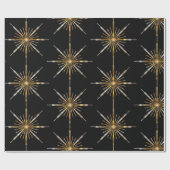 Shooting Star Holiday Elegante Festival Geschenkpapier (Flach)