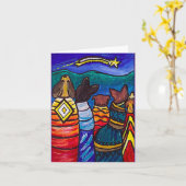 Shooting Star, Hunde, FI Art Karte (Gelbe Blume)