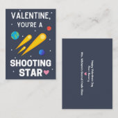 Shooting Star-Klassenzimmer Valentinstag Mitteilungskarte (Vorne/Hinten)