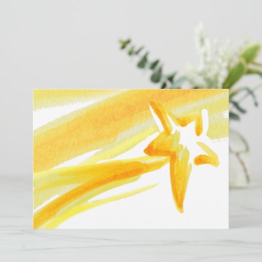 Shooting Star Open Gruß Karte (Stehend Vorderseite)