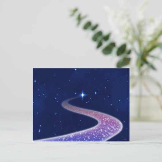 Shooting Star Postcard #7 - Horizontal Postkarte (Stehend Vorderseite)