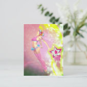 Shooting Star Postcard Postkarte (Stehend Vorderseite)