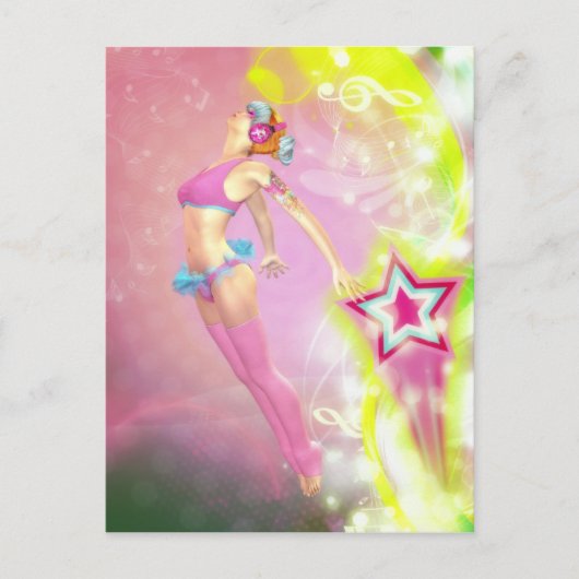 Shooting Star Postcard Postkarte (Vorderseite)