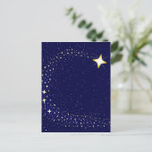 Shooting Star Postkarte (Stehend Vorderseite)