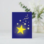 Shooting Star Postkarte (Stehend Vorderseite)