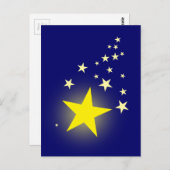 Shooting Star Postkarte (Vorne/Hinten)