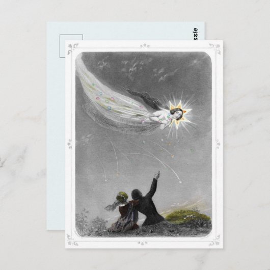 Shooting Star Postkarte (Vorne/Hinten)