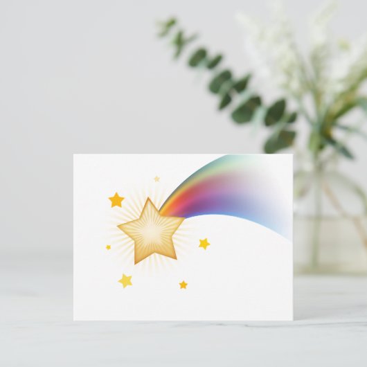 Shooting Star Postkarte (Stehend Vorderseite)