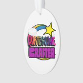 Shooting Star Rainbow Phantastisch Crafter Ornament (Vorderseite)