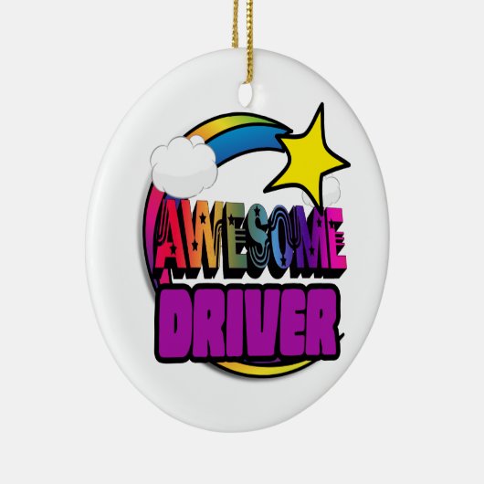 Shooting Star Rainbow Phantastisch Driver Keramikornament (Rechts)