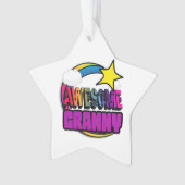 Shooting Star Rainbow Phantastisch Granny Ornament (Vorderseite)