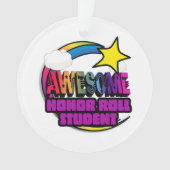 Shooting Star Rainbow Phantastisch Honorar Roll St Ornament (Vorderseite)