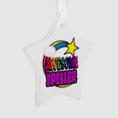 Shooting Star Rainbow Phantastisch Speller Ornament (Vorderseite)