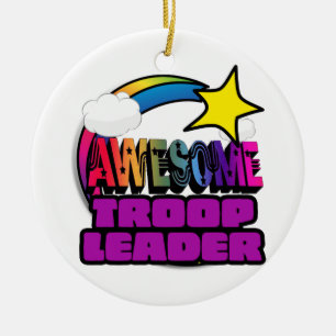 Shooting Star Regenbogen Großartiger Truppführer Keramikornament