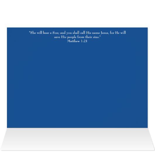 Shooting Star Silver Cross Weihnachtskarte (Innenansicht Horizontal (Oben))