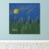Shooting Star Stretched Leinwand (Insitu (Holzboden))