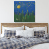 Shooting Star Stretched Leinwand (Insitu (Schlafzimmer))