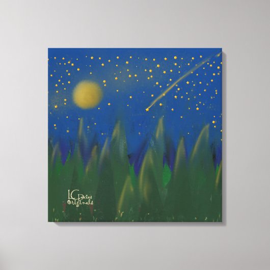 Shooting Star Stretched Leinwand (Vorderseite)
