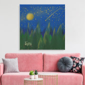 Shooting Star Stretched Leinwand (Insitu (Wohnzimmer))