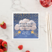 Shooting Star Twin Baby Dusche Niedlich Napkins Serviette (Beispiel)
