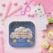 Shooting Star Twin Baby Dusche Pappteller (Party)