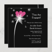 Shooting Star Verlobung Ankündigung (Vorne/Hinten)