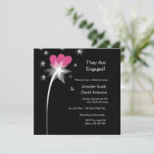 Shooting Star Verlobung Ankündigung (Stehend Vorderseite)