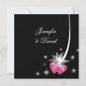 Shooting Star Verlobung Ankündigung (Rückseite)