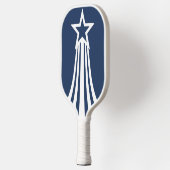 Shooting Star Weiß - Mitternachtsblau Pickleball Schläger (Links)