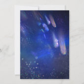 Shooting Stars Celestial Hochzeitseinladung Einladung (Rückseite)