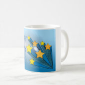Shooting Stars des glücklichen Chefs Tages Kaffeetasse (VorderseiteRechts)