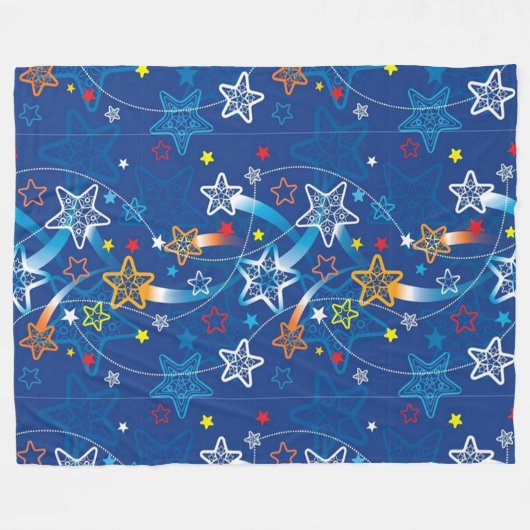 Shooting Stars Fleecedecke (Vorderseite (Horizontal))