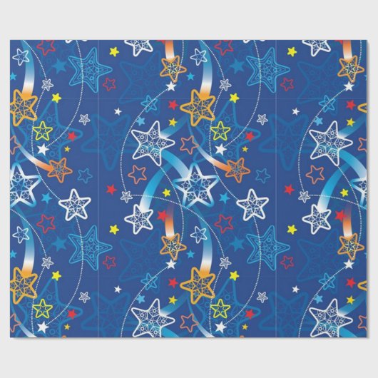 Shooting Stars Geschenkpapier (Flach)