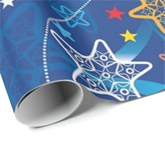 Shooting Stars Geschenkpapier (Rolleneckpunkt)