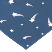 Shooting Stars Navy Blue Watercolor Kurzer Tischläufer (Ecke)