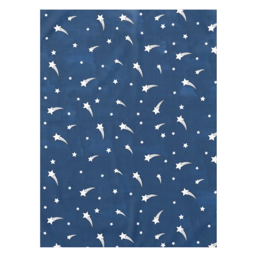 Shooting Stars Navy Blue Watercolor Tischdecke (Vorderseite)