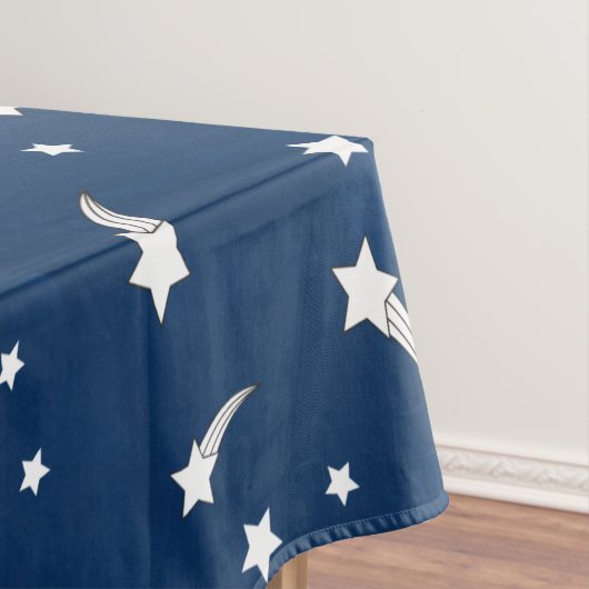 Shooting Stars Navy Blue Watercolor Tischdecke (Beispiel)