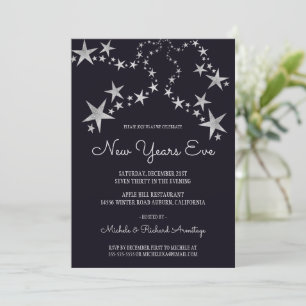 Shooting Stars New Years Einladung