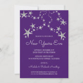 Shooting Stars New Years Einladung (Vorderseite)