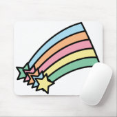 Shooting Stars Rainbow Mousepad (Mit Mouse)