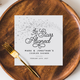 Shooting Stars The Stars Aligned Couples Shower Serviette