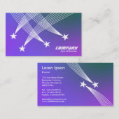 Shooting Stars - Weichzeichner Visitenkarte (Vorne/Hinten)