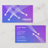 Shooting Stars - Weichzeichner Visitenkarte (Vorne/Hinten)